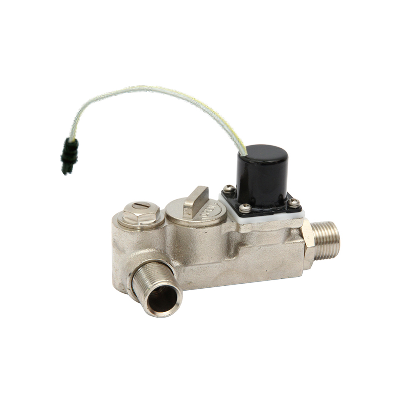 Bi-stable brass solenoid valve